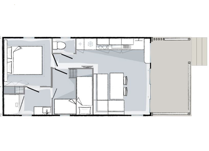 Le Clos Virgile - Mobil home - Mobil-home Premium 4 personnes 2 chambres 28m²