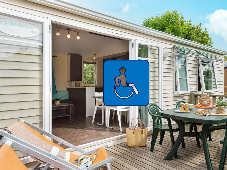 Camping La Belle Henriette - Mobil home - Mobilhome 4 personnes - PMR - Personne à mobilité réduite uniquement