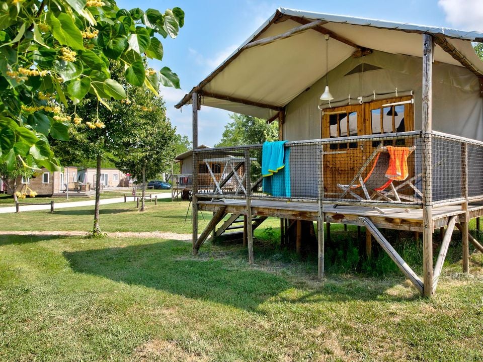 Les Ondines - Mobil home - Insolite 5 personnes - CABANE LODGE 4 SAISONS CONFORT sur pilotis