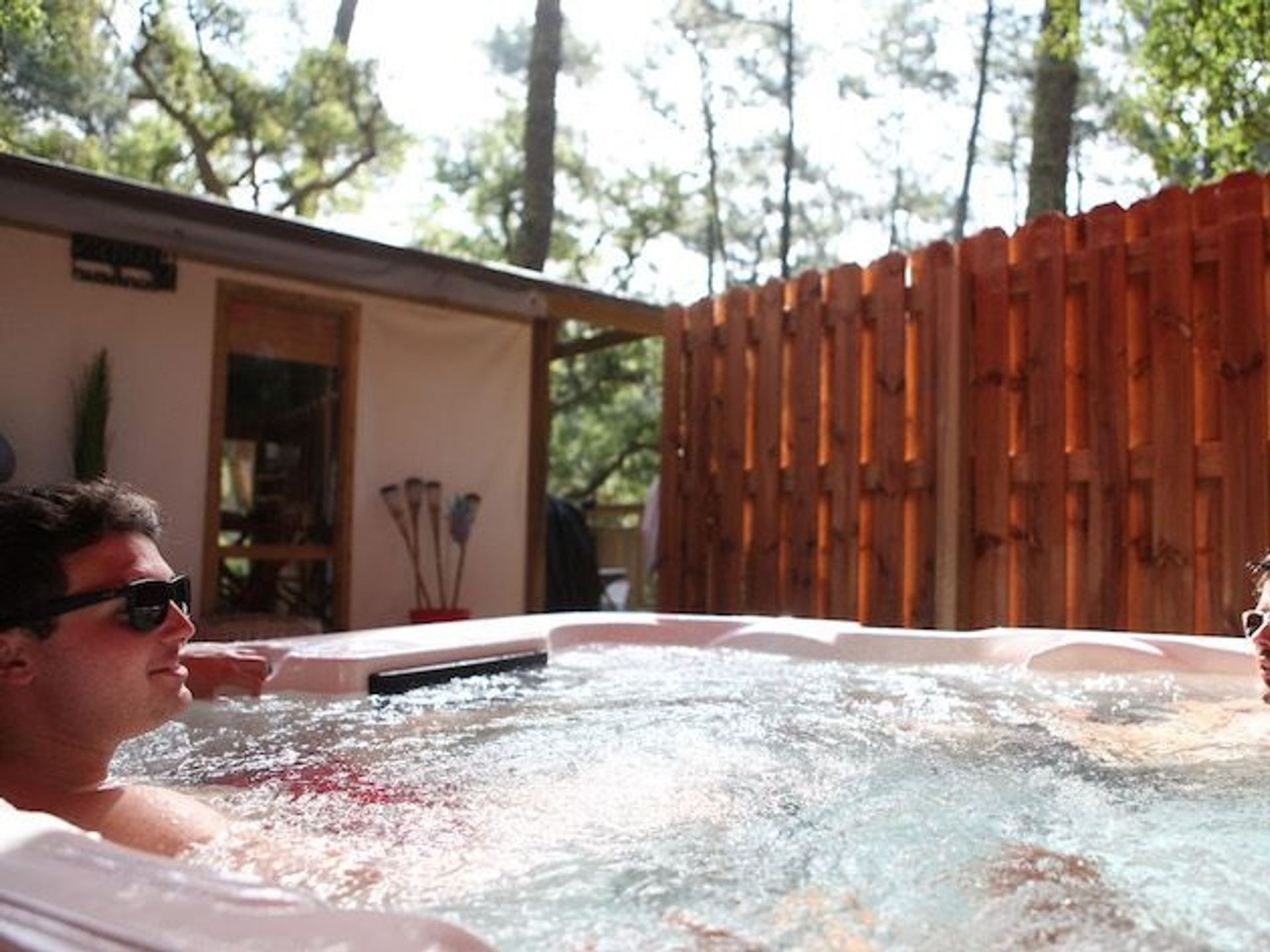 Les Jardins de Kergal - Mobil home - SPA Premium 40 m² (3 chambres, 2 salles de bain) avec terrasse couverte + TV + LV