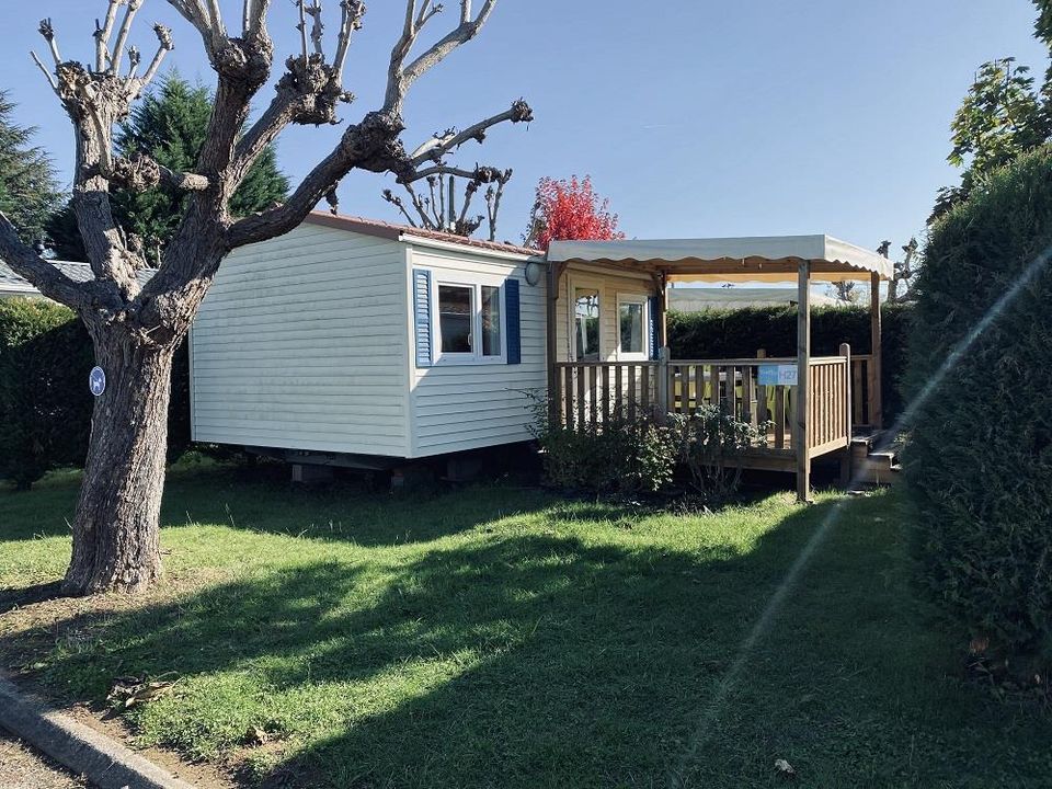 Les Catalpas - Mobil home - Mobilhome 3 personnes - H 27 Mobilhome 2 ch Terrasse couverte