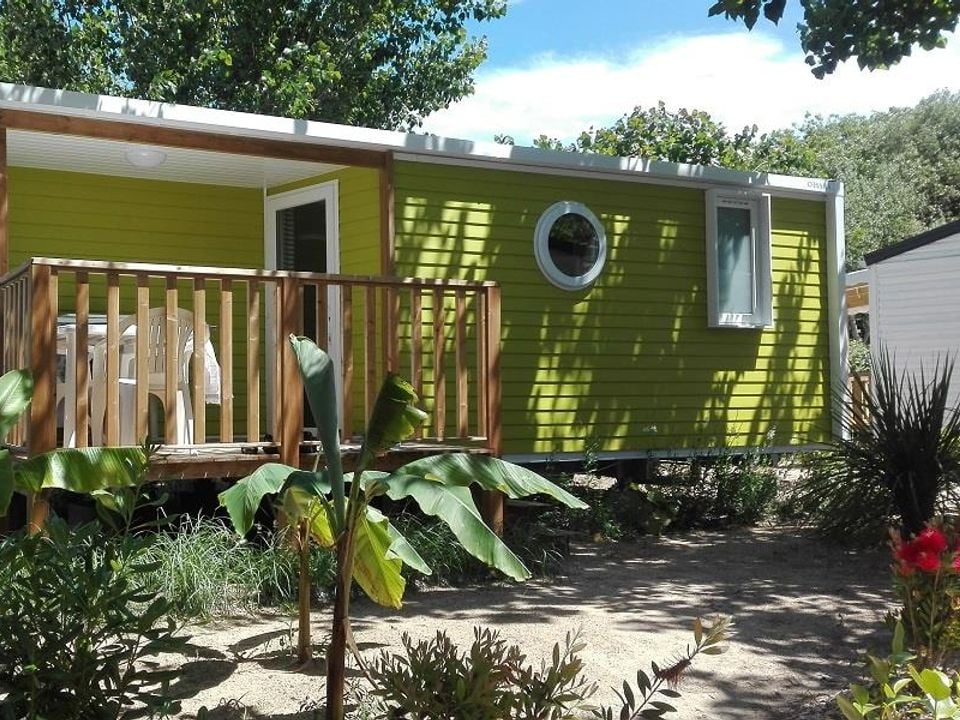 Le Bois Verdon - Mobil home - Mobilhome 4 personnes - GOYAVE -25 m² - 2 chambres- terrasse intégrée
