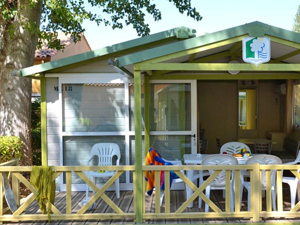 El Neptuno - Châlet - Chalet 6 personnes - Chalet | Classic XL | 3 Ch. | 6 Pers. | Terrasse surélevée | Clim.