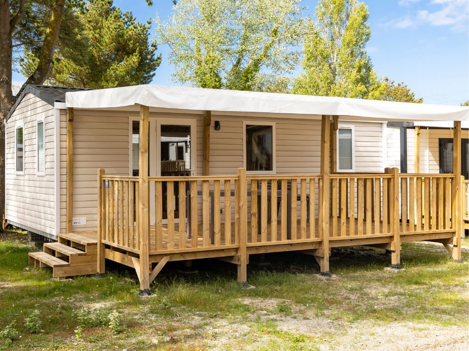 Le Vieux Moulin - Mobil home - Mobilhome 6 personnes - Confort 32m² (3 chambres) + Terrasse + TV + lave-vaisselle