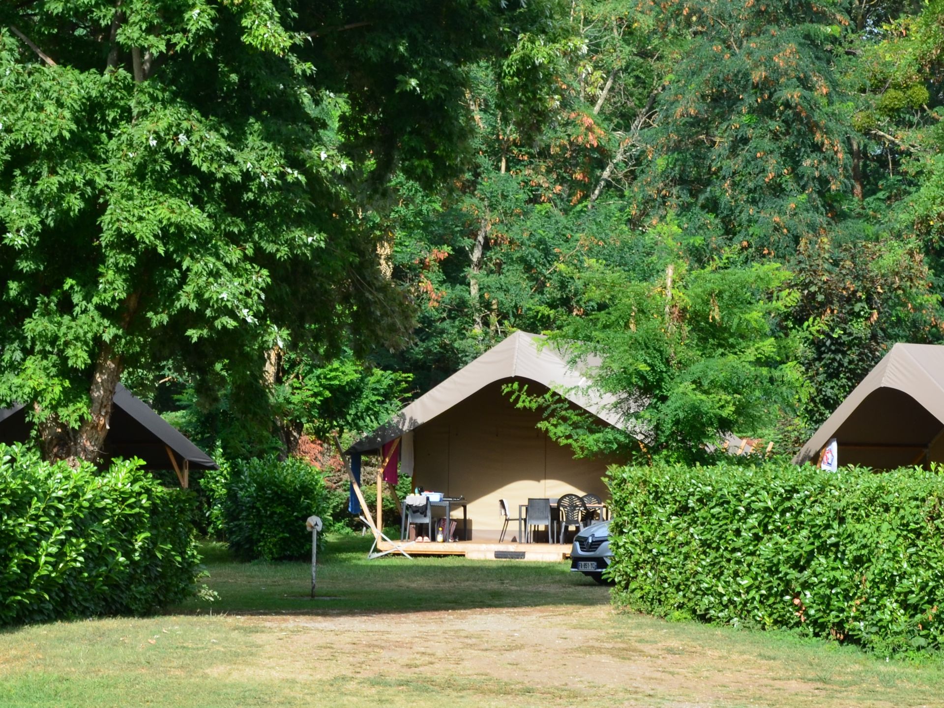 Les Mijeannes - Tente meublée - NEW//Tente Woodlodge Confort Family 34m² (3ch - 6pers) - sans sanitaire