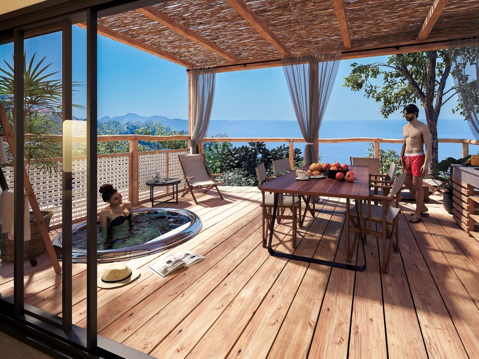 Au Paradis des Campeurs - Lodge - Lodge 5 personnes - Lodge Océan