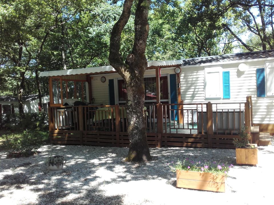 La Garenne - Mobil home - Mobilhome 6 personnes - Résidence de la FORÊT lave vaisselle + clim + Télé+ Terrasse couverte