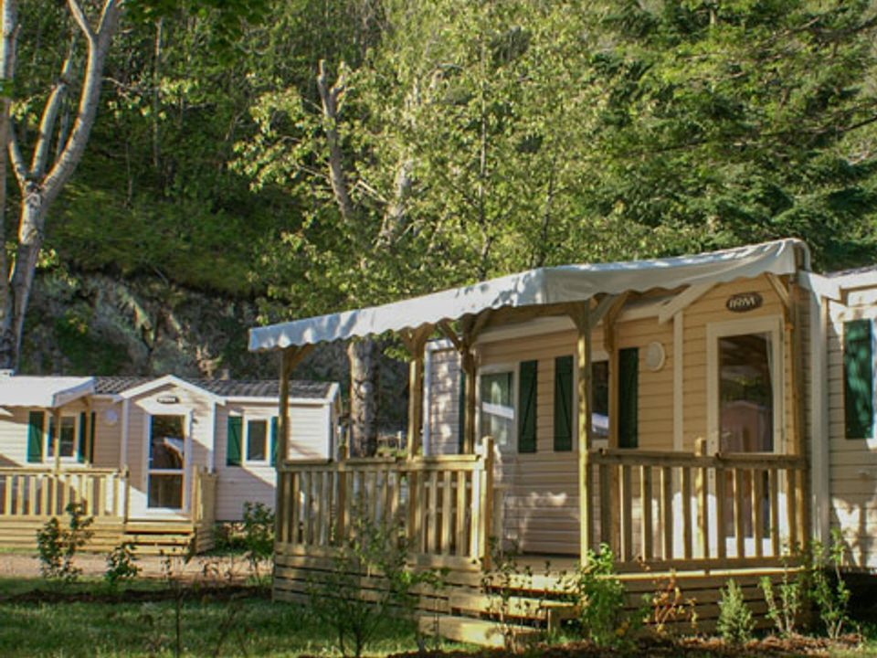 Le Pont du Tarn - Mobil home - Mobilhome 8 personnes - Titania Confort 32m² (3 chambres) avec terrasse couverte