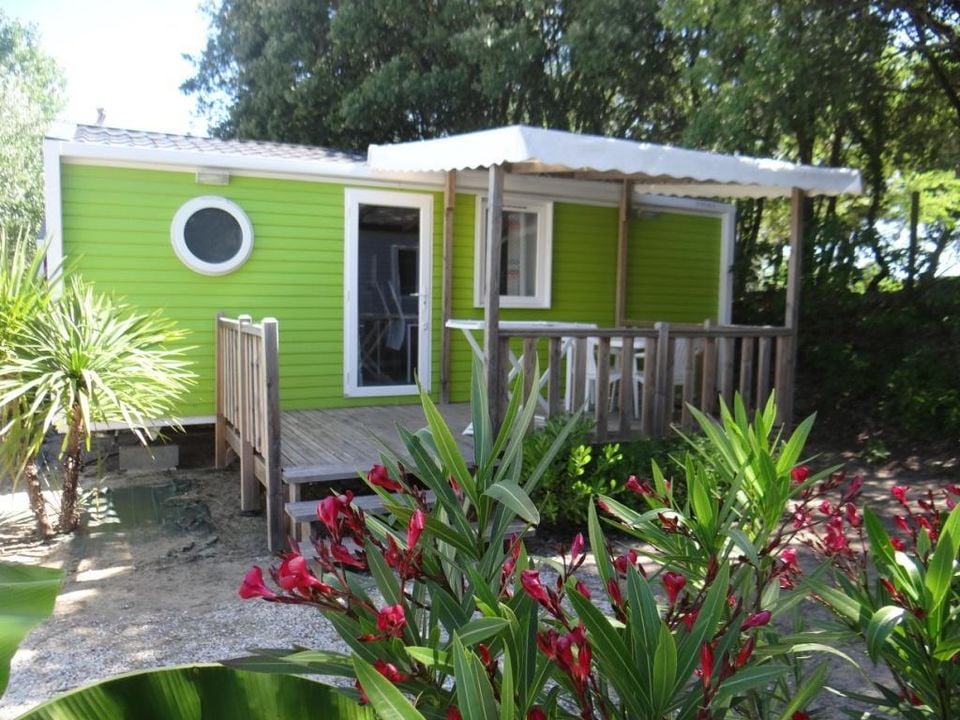 Le Bois Verdon - Mobil home - Mobilhome 4 personnes - LITCHI -26 m²- 2 chambres- terrasse semi-couverte de 12m²