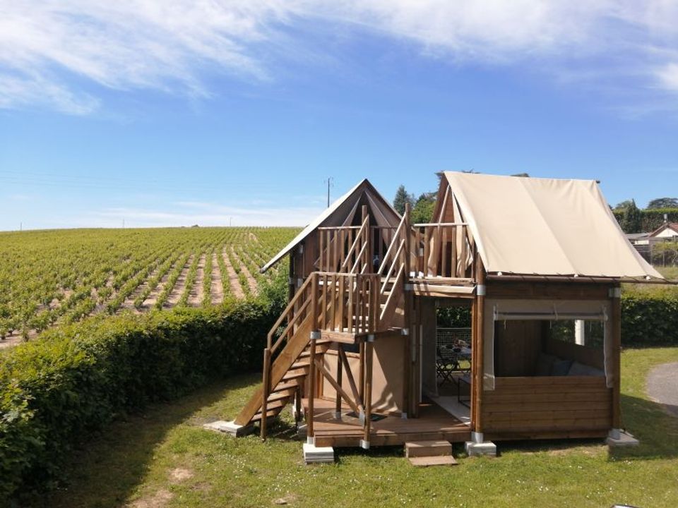 La Grappe Fleurie - Mobil home - Hébergement 4 personnes - La Grande Cadole