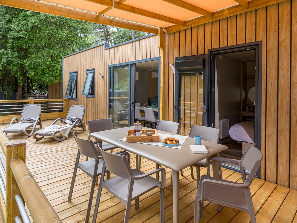 Le Logis - Mobil home - Mobilhome 6 personnes - Mobil home Palma Premium 39m² avec TV - 3 chambres - 2 salles de bain