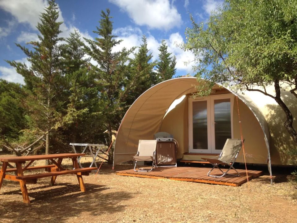 Le Fun - Tente meublée - Tente 4 personnes - Coco Sweet 16 m², 2 chambres (sans sanitaires)