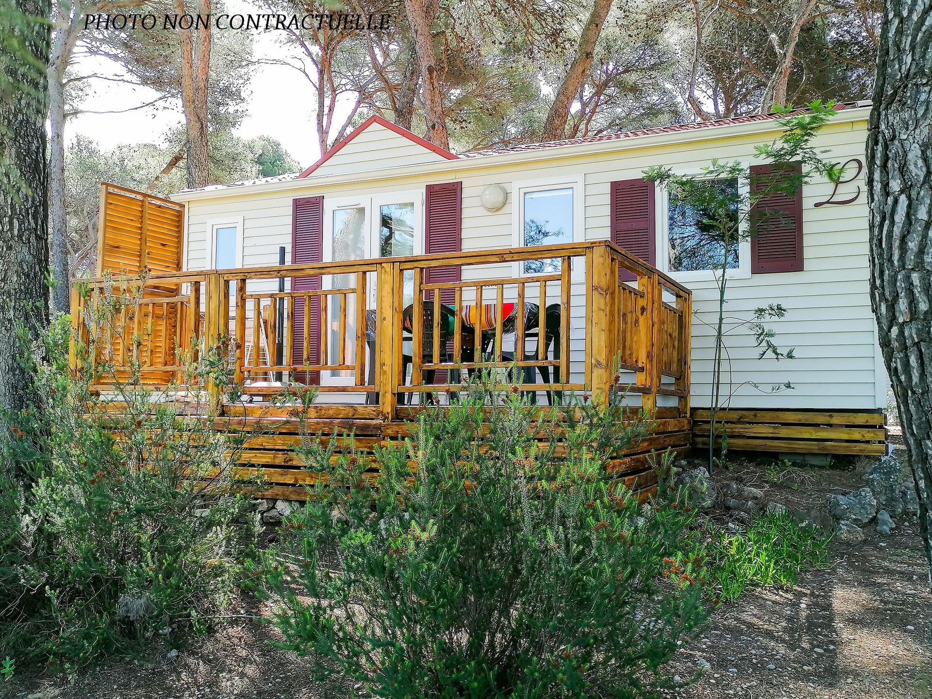 résidentiel la Pinède - Mobil home - Océane CONFORT -2 chambres 27m²- *Clim, terrasse, TV*