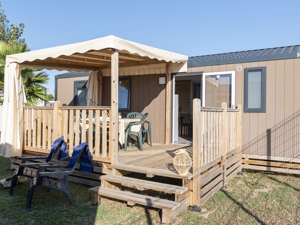 Camping Club La Côte des Roses - MS Vacances - Mobil home - Mobilhome 6 personnes - COTTAGE - 3 Chambres - TV - CLIM - LV