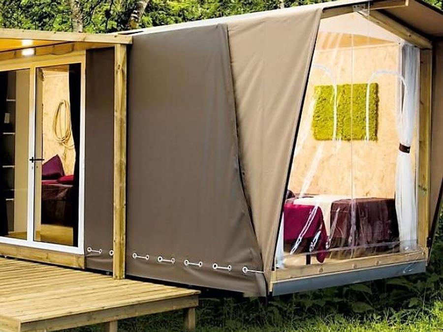 Pian dei Boschi - Tente meublée - Tente en toile et en bois 4 personnes - Glam