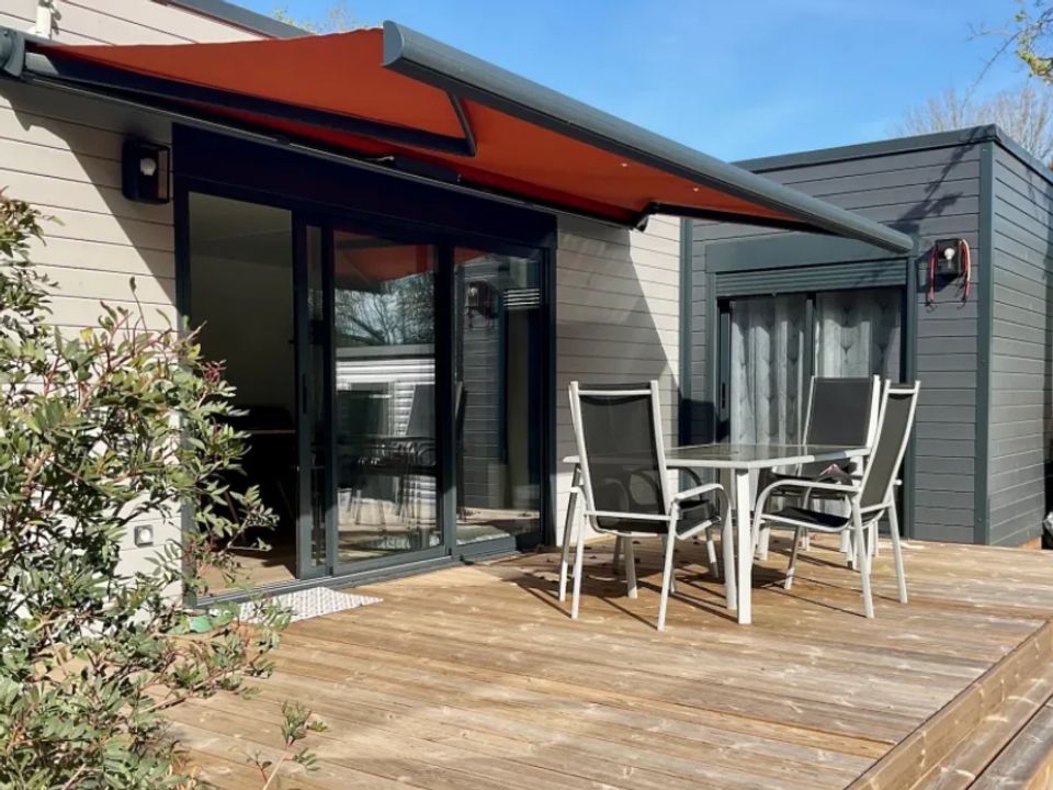 Les Couleurs de la Coubre - Mobil home - Mobilhome 4 personnes - CONFORTABLE ECOLODGE (DF23) 2CH - 2 TV - CLIM - WIFI - PISCINE/JACUZZI