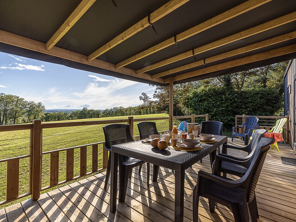 Les Hirondelles - Mobil home - Mobilhome 8 personnes - Premium Lacave - (3 ch) - TV - clim - LV - 2 SDB