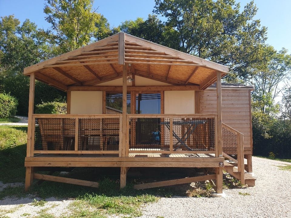 Domaine de l'Epinette - Mobil home - Hébergement 5 personnes - Carrelet pilotis