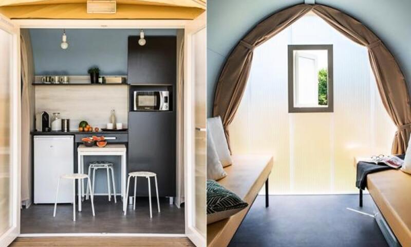 Menez Bichen - Tente meublée - Tente Coco insolite 1 chambre 2 personnes, terrasse couverte, ( sans sanitaires), 16m² (2016)
