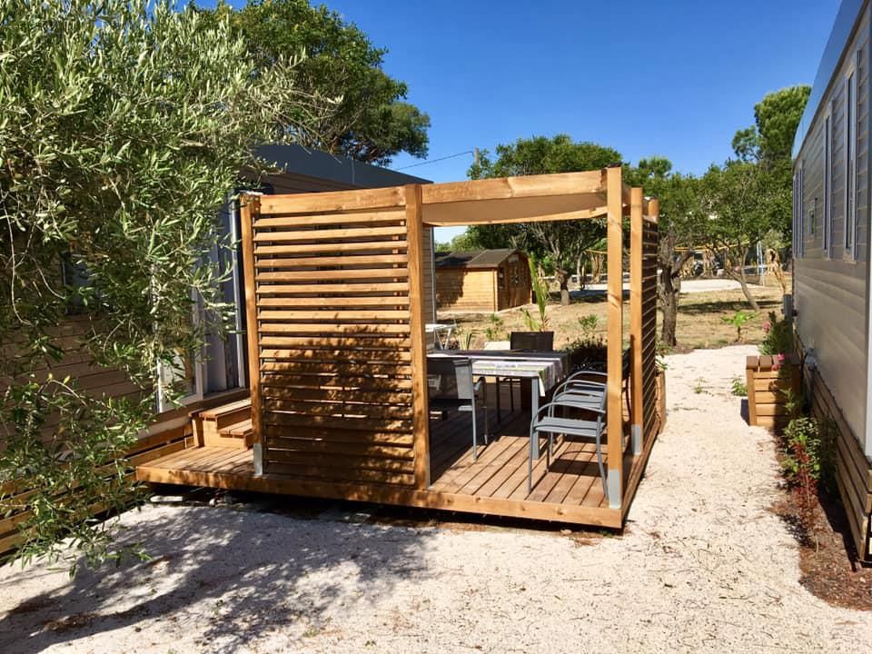 Le Mas de Mourgues - Mobil home - Mobilhome 6 personnes - LAURIER ROSE PRENIUM