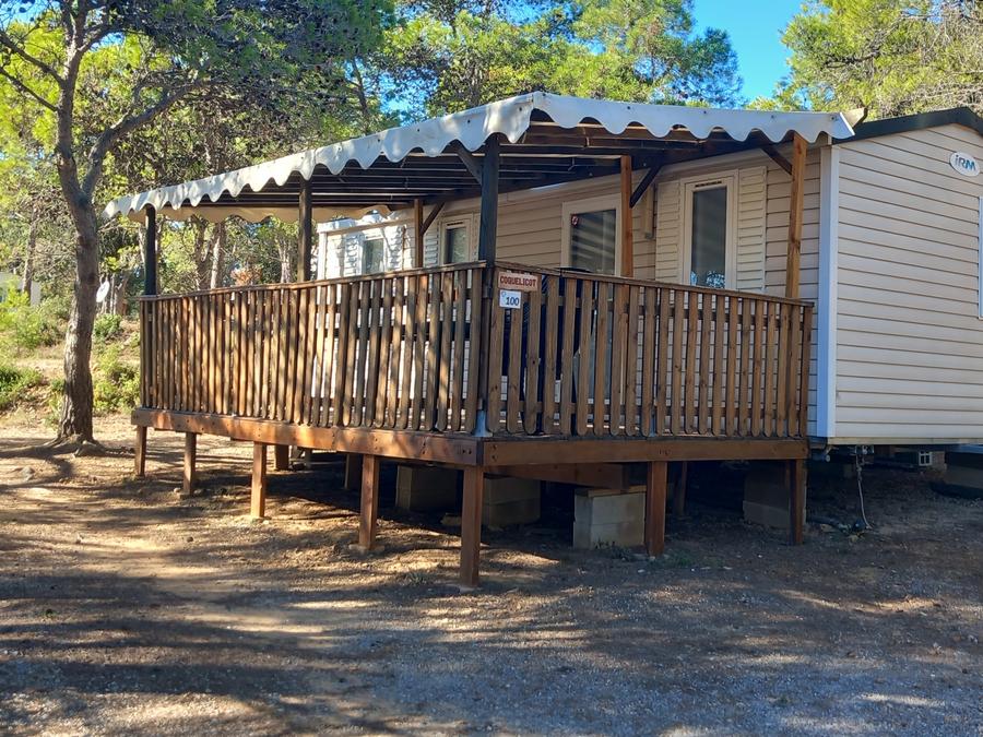 Le Pinada - Mobil home - Mobilhome 6 personnes - TOUT CONFORT - 3 chambres avec climatisation et TV - 30m²