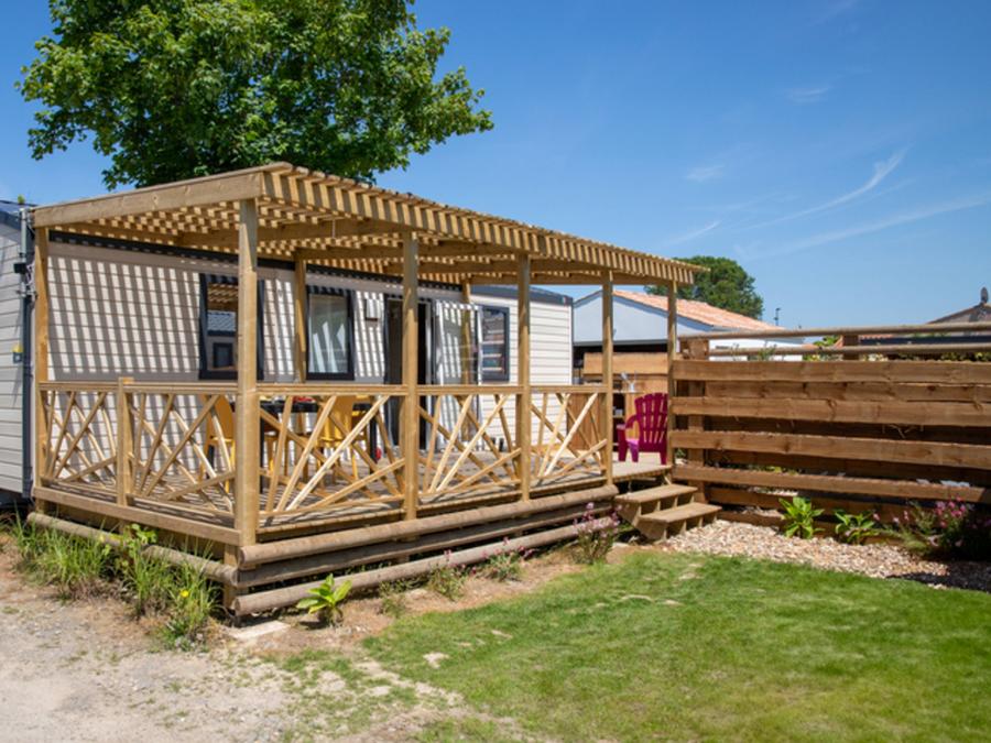 Les Dinosaures - Mobil home - Mobilhome 4 personnes - COTTAGE Climatisé PRIVILEGE 4pers 2sdb