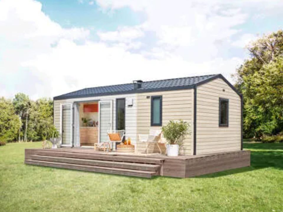 La Corniche - Mobil home - Mobilhome 4 personnes - NEW 2023// Mobil-Home Premium 27m² (2 chambres) + TV + LV + Terrasse couverte