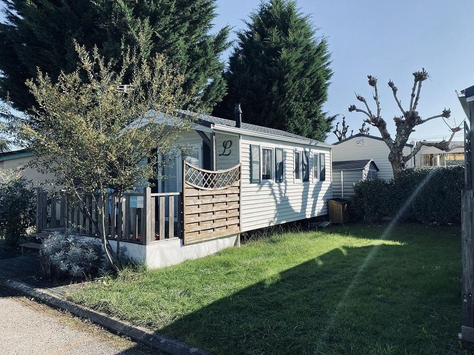 Les Catalpas - Mobil home - Mobilhome 2 personnes - H 28G Mobilhome CLIM Conf 1 ch Ideal Couple Lit 160