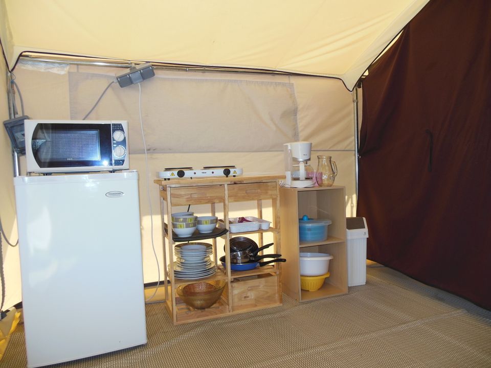 La Corniche - Tente meublée - Tente 4 personnes - Tente Cotton 4 personnes