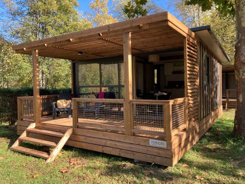 La Bexanelle - Châlet - Chalet 5 personnes - Morea Premium 25m² - 2 chambres + TV + LV + terrasse couverte