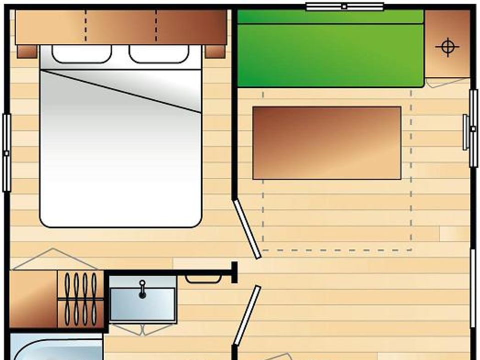 Les Salisses - Mobil home - Mobilhome 2 personnes