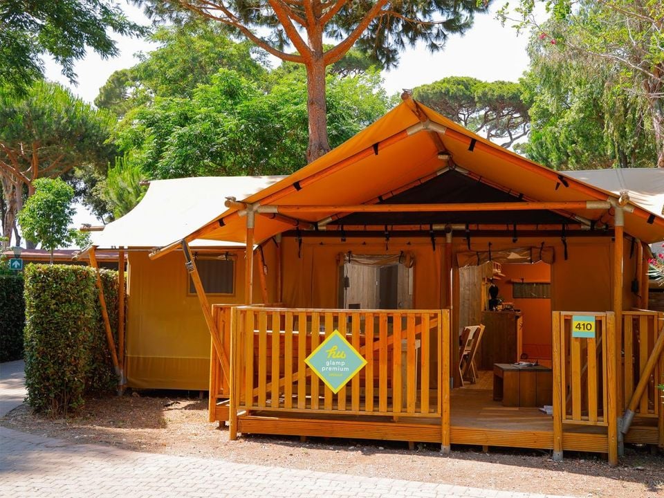 Norcenni Girasole Club - Tente meublée - Tente en toile et en bois 6 personnes - hu Glamp Premium XLTenda