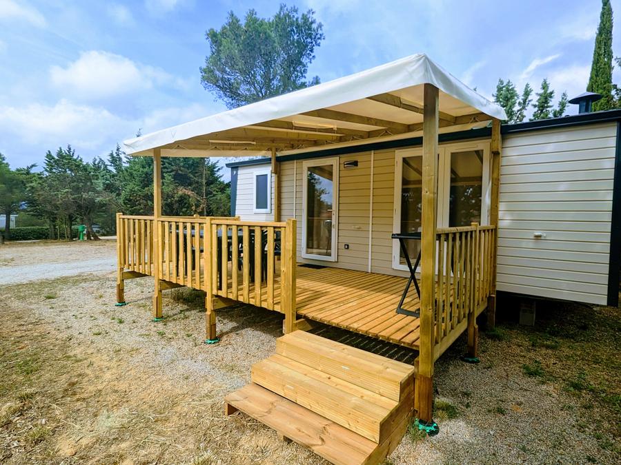 Le Pinada - Mobil home - Mobilhome 4 personnes - PREMIUM - 2 chambres avec climatisation, TV et lave-vaisselle - 31m²