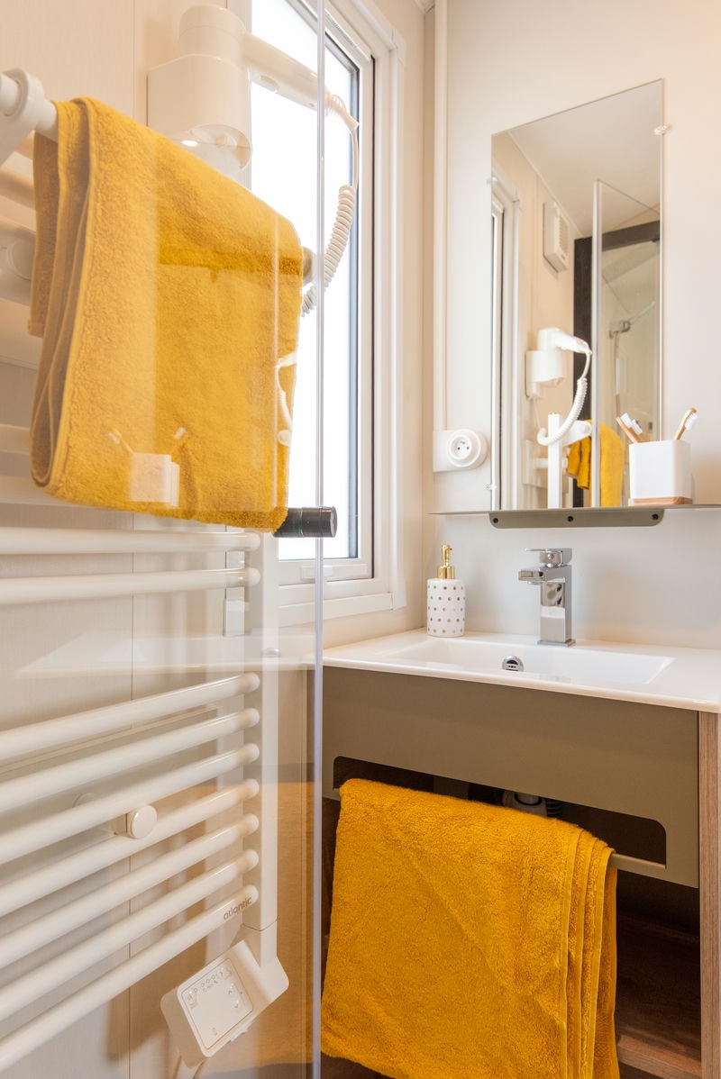 Camping Club Médoc Plage - MS Vacances - Mobil home - 4p - Cottage Olbia CONFORT climatisé - Piéton