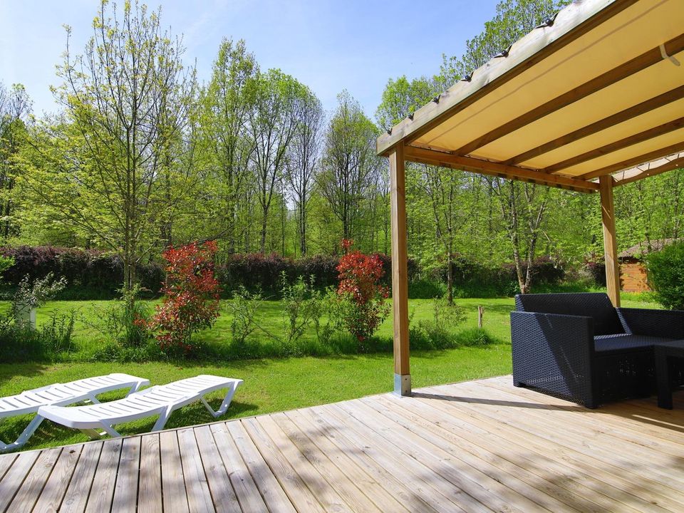 L'Arize - Mobil home - Mobilhome 6 personnes - Riviera Confort + Terrasse couverte