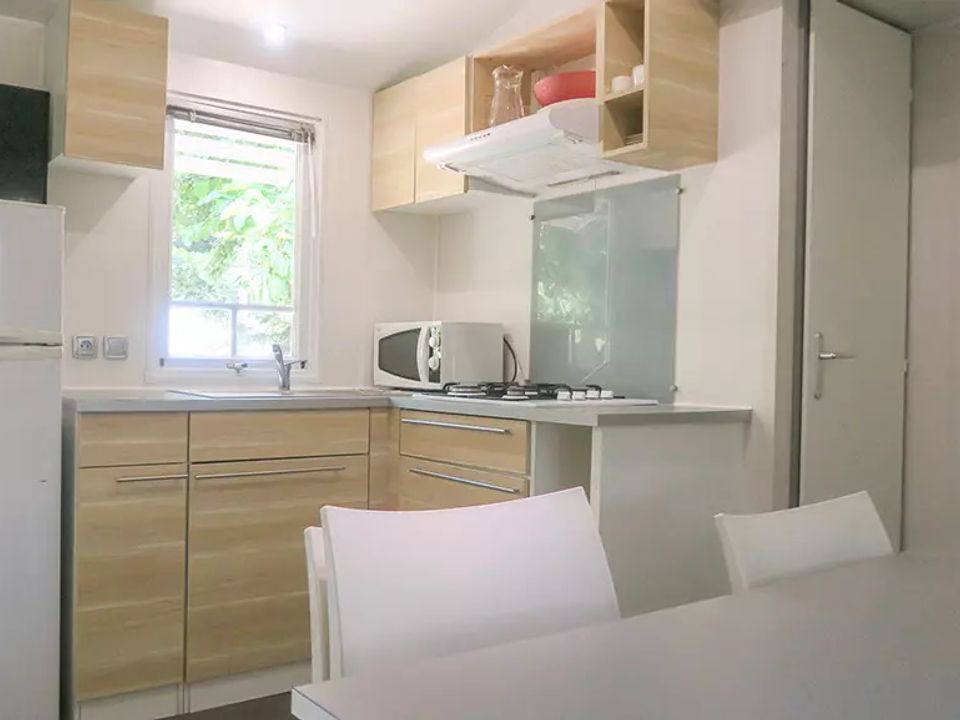 Le Jas du Moine - Mobil home - Mobilhome 6 personnes - Standard 29m² - 3 chambres + terrasse + TV