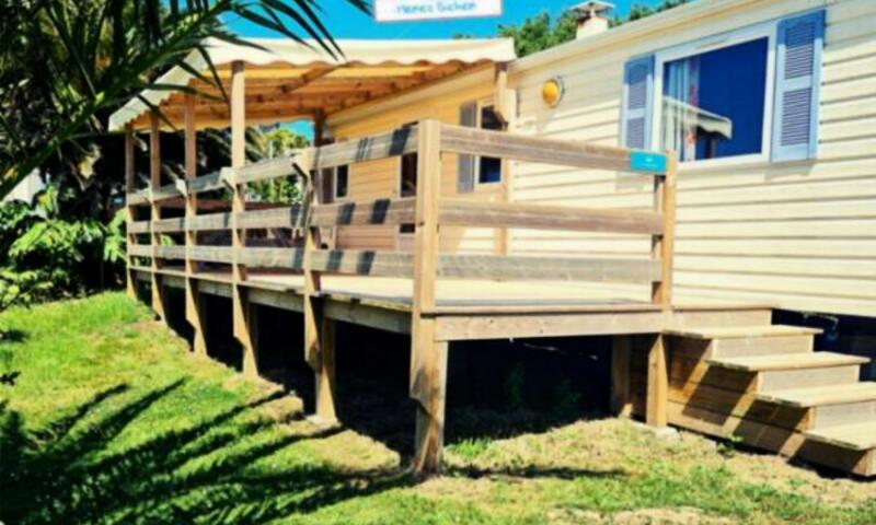 Menez Bichen - Mobil home - Mobil Home Oasis vue mer 3 chambres 6 personnes, terrasse semi-couverte,TV, 30m² (2013)