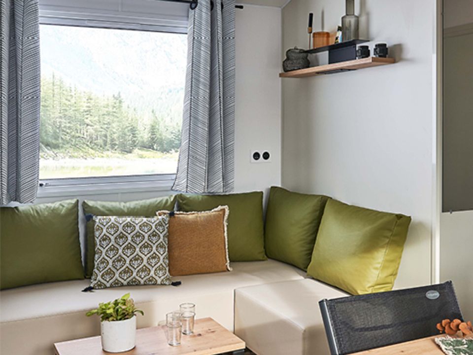 International Camping - Mobil home - Mobilhome 6 personnes - Mobil home Quinson - 33m² - 3 chambres + TV + A/C