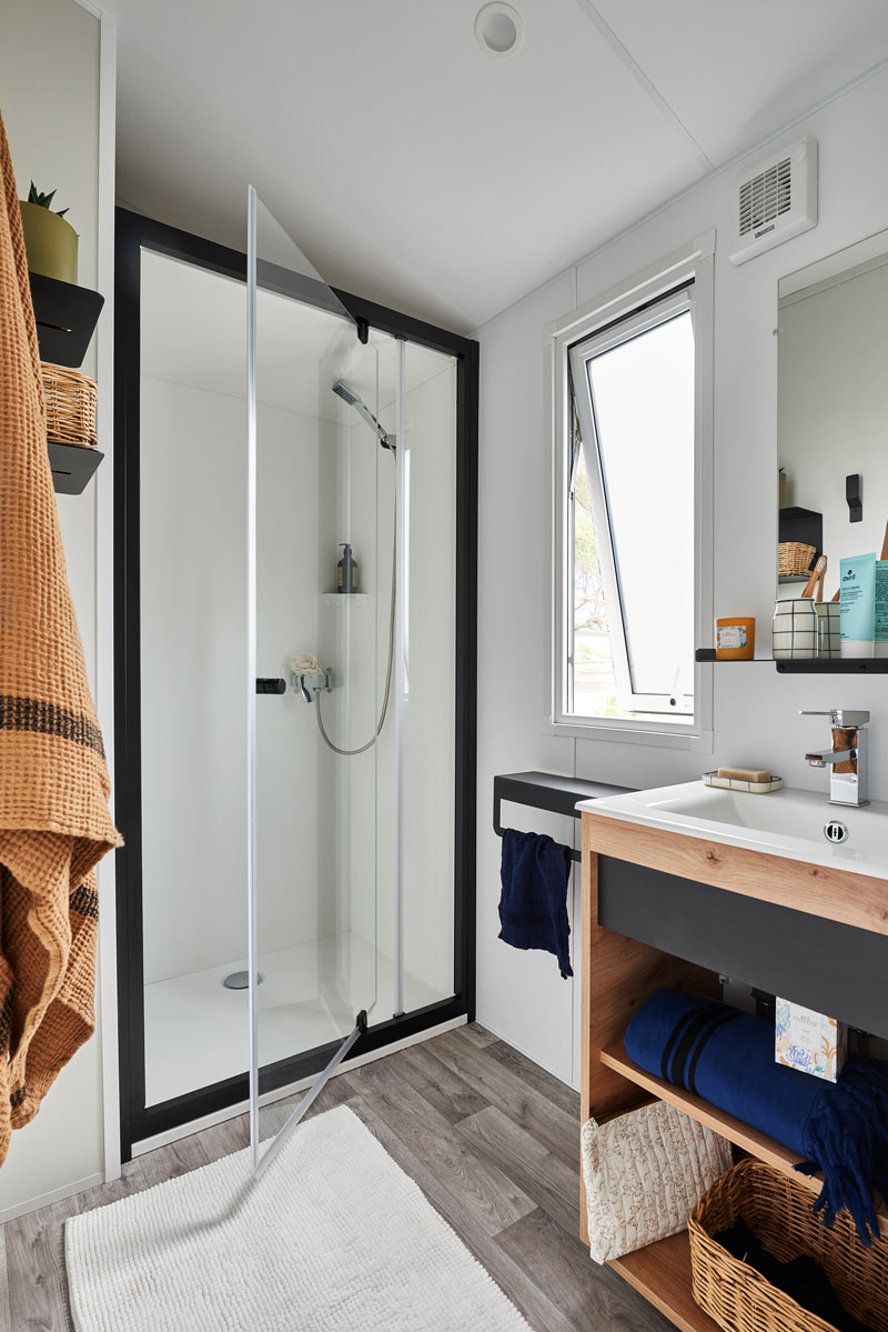 Camping Club Navarrosse Plage - MS Vacances - Mobil home - 6p - Cottage Venezia CONFORT climatisé -Bord Canal