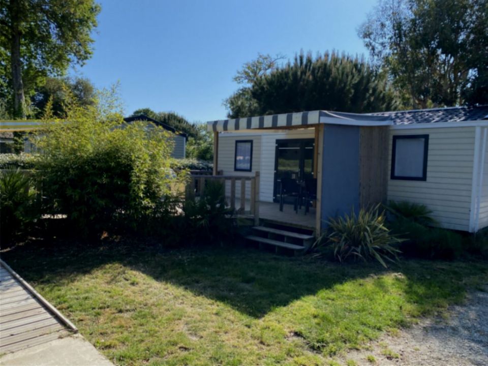 La Cailletière - Mobil home - Mobilhome 4 personnes - Prestige - 2 chambres (PMR) (lit fait à l'arrivée + linge de lit)