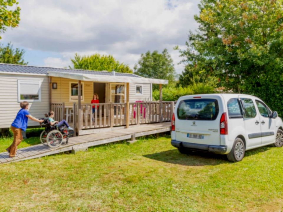 Camping de la Motte - Mobil home - Mobilhome 4 personnes - M.HOME PRIVILEGE PMR 2CH 33M2