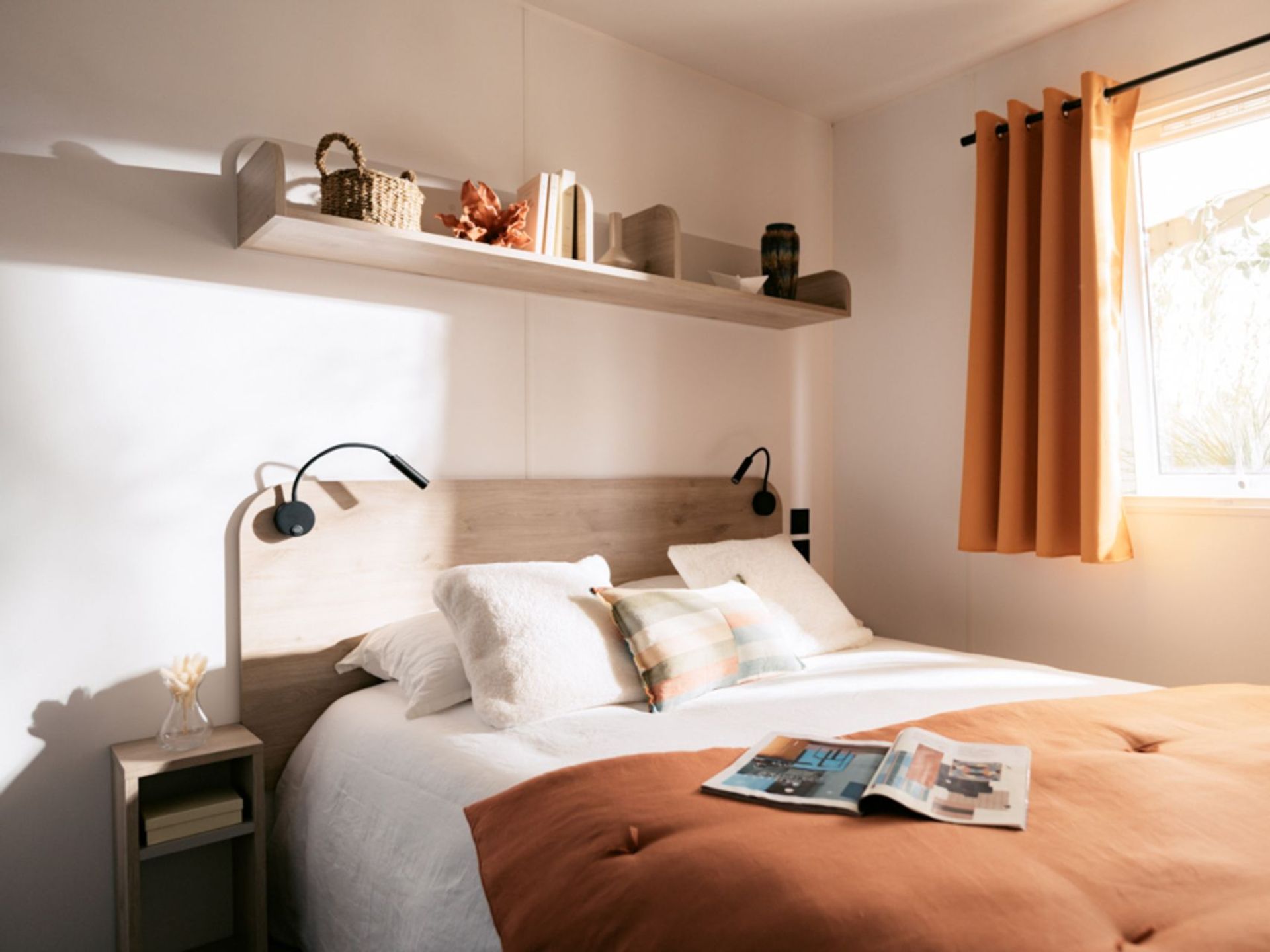 Les Jardins de Kergal - Mobil home - Mobilhome Premium 18m² (1 chambres) terrasse couverte + TV + LV