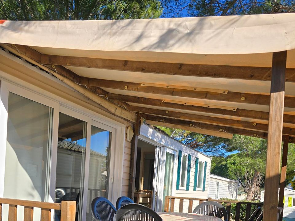 Orly d'Azur - Mobil home - Mobilhome 6 personnes - Mobile-home Cigalou Premium 34m² - 3 chambres - terrasse semi-couverte - clim