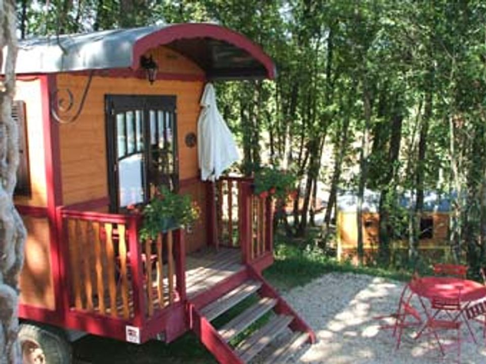 Domaine d'Escapa - Mobil home - Hébergement 5 personnes - Roulotte Gîte 4/5 pers