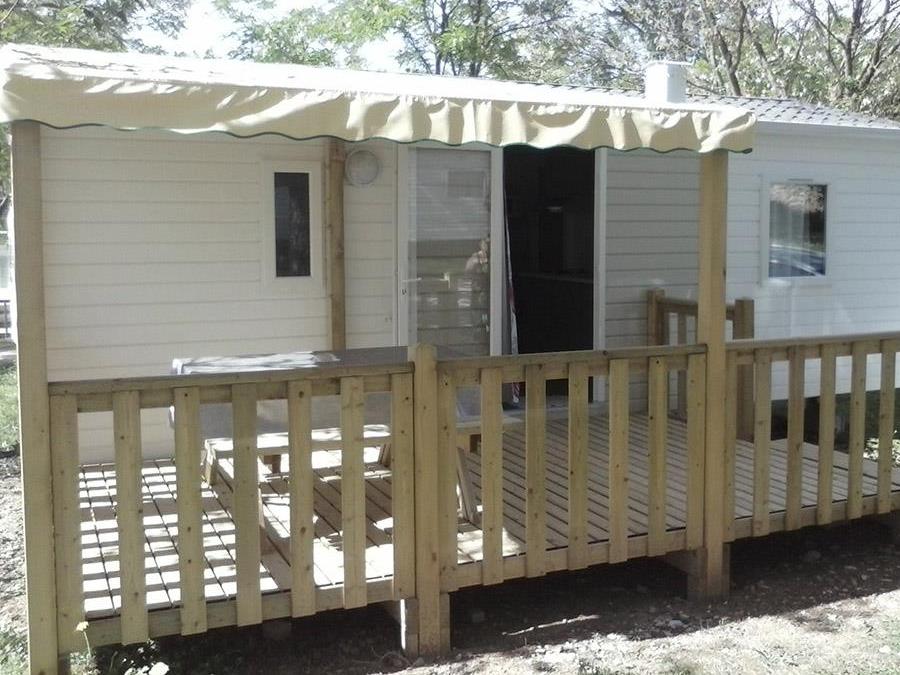 La Résidence d'été - Mobil home - Mobilhome 6 personnes - Cottage « La petite tribu » - 26 m² - 2 chambres - 6 pers - Plancha