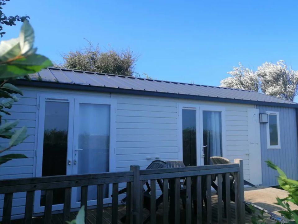 La Ferme Du Bord De Mer - Mobil home - Mobilhome 4 personnes - Mobil home Grand Large 2 chambres - terrasse vue mer