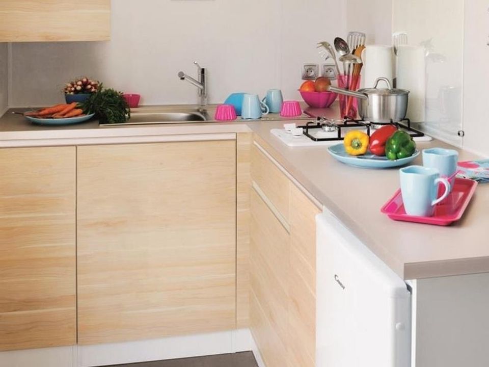 Ile d'Offard - Mobil home - Mobilhome 2 personnes - Confort 18m² 1 chambre + terrasse semi-couverte