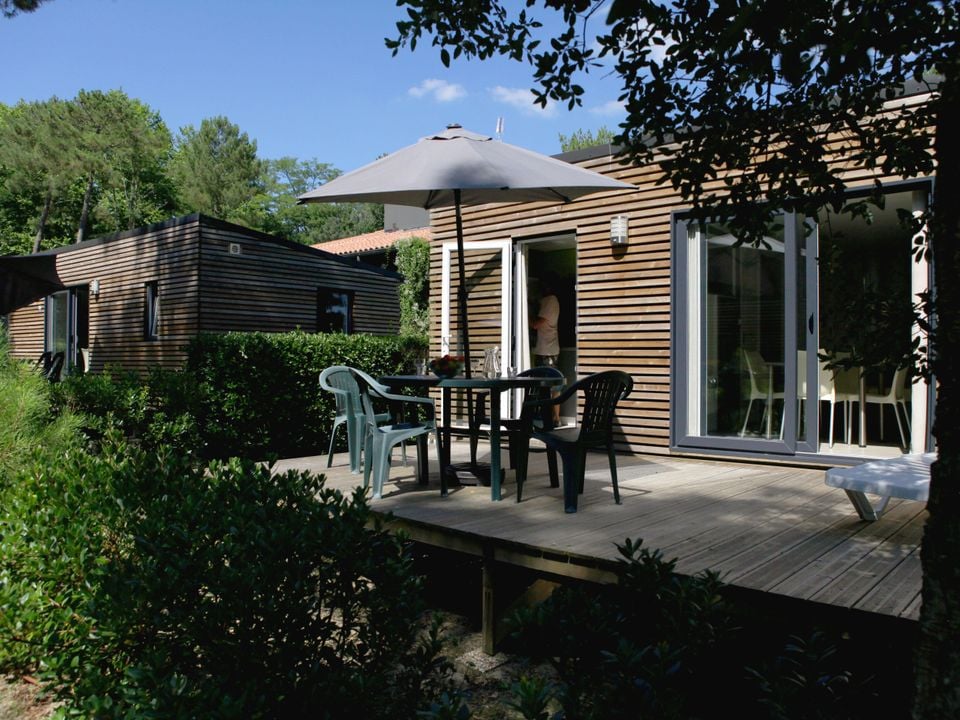 Les Deux Etangs - Mobil home - Mobilhome 6 personnes - Mobil-home Confort 35m² 3 chambres + terrasse + serviettes et draps + TV