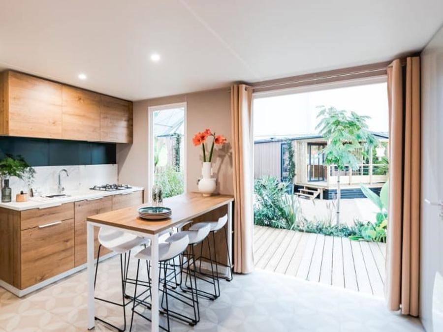 Domaine le Quercy - Mobil home - Mobilhome 5 personnes - 29.70m² - 3 chambres (lit 160cm) - avec TV