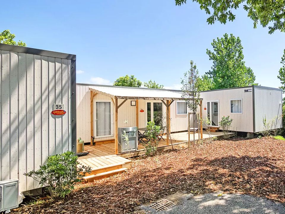 Le Berrua - Mobil home - Mobilhome 12 personnes - Cottage Ainhoa 7 Pièces 12 Personnes Climatisé + TV